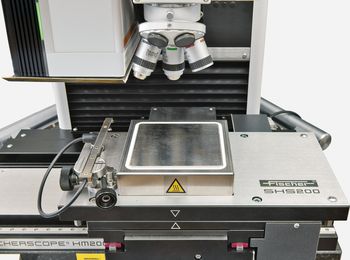 Heating table SHS200 for FISCHERSCOPE® HM2000 and PICODENTOR® HM500 to analyze mechanical material properties up to 200 ºC.